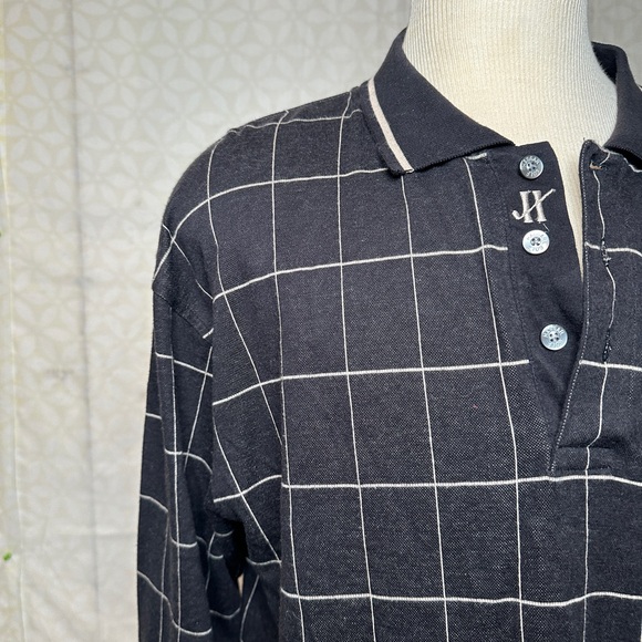 Haggar Golf Windowpane Quarter Button Down Size XL - Picture 2 of 6